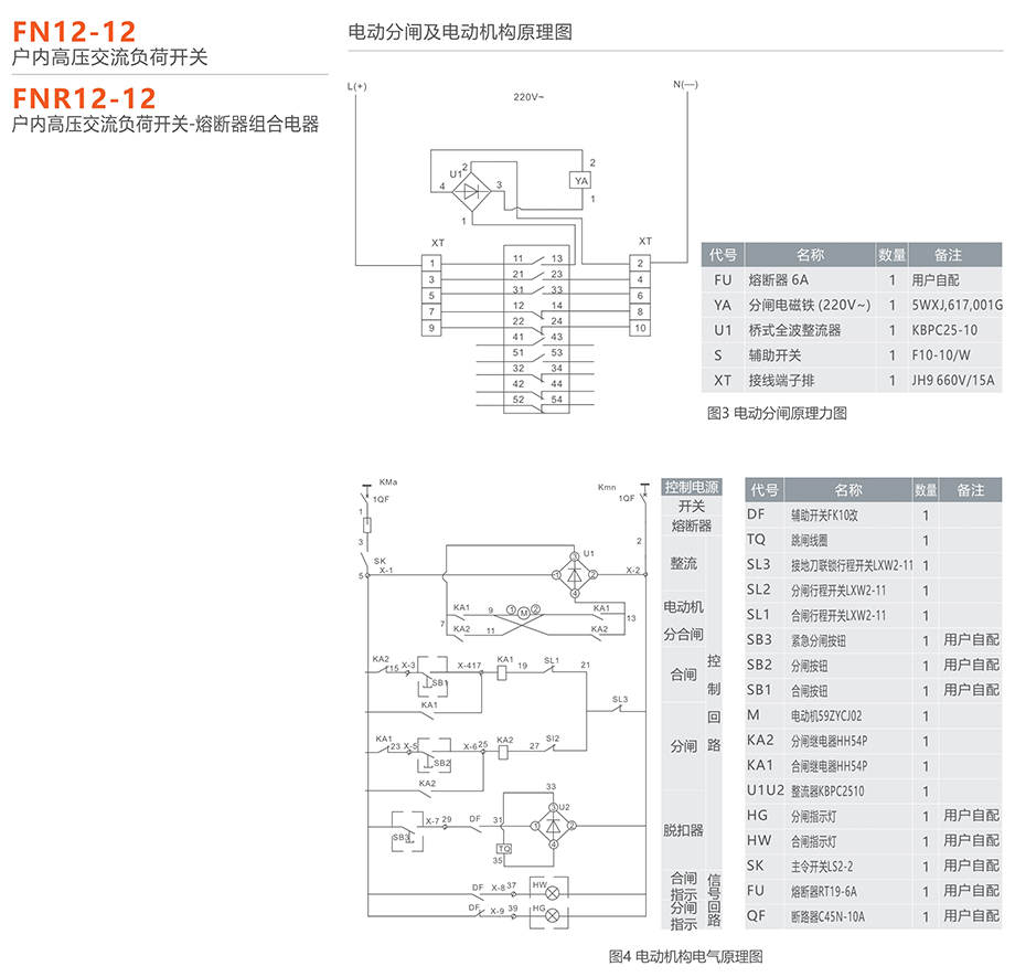 人民电器 fn12-12型户内高压交流负荷开关